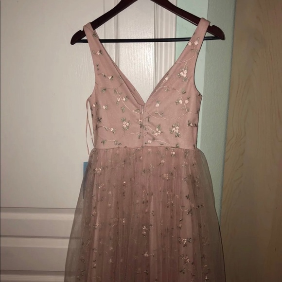 NWT Blush Floral Prom Dress - Picture 5 of 8